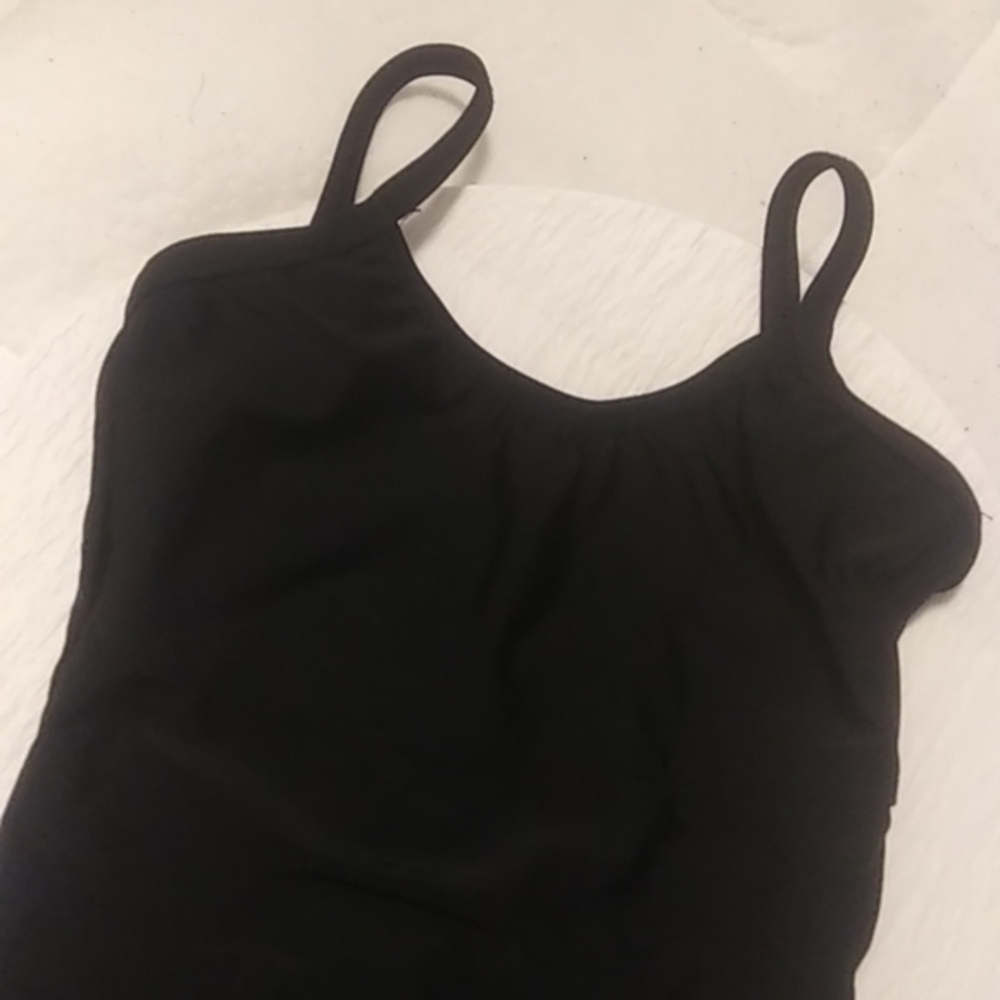 Little Girl Dance Black Leotard Ballet Jazz Tap Dance Classic Traditional 3T-4T